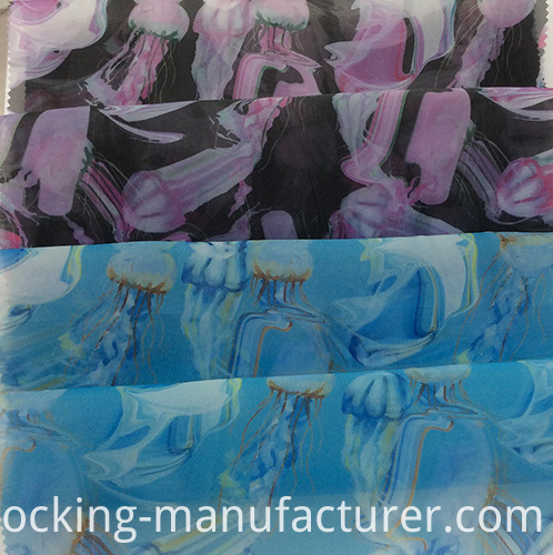 Polyester Digital Printed Organza for Garment and Decoration